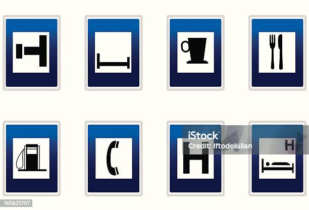 Road Signs Stock Illustration - Download Image Now - Bed - Furniture, Car, Coffee - Drink