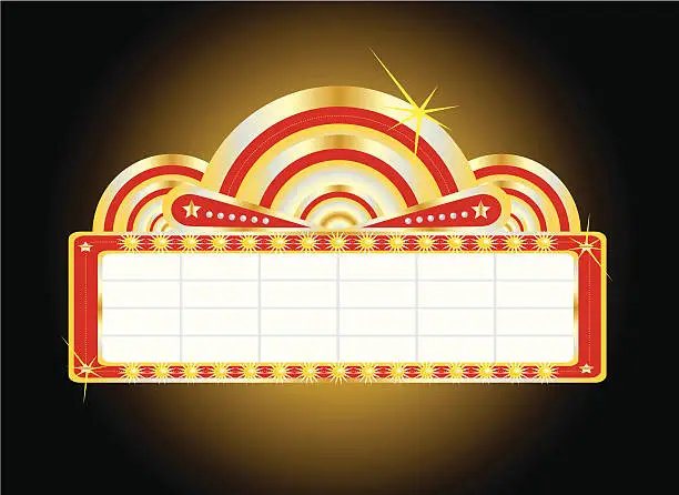 Vector illustration of Theater Marquee