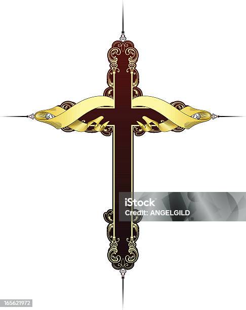 Cross Banddesign Stock Vektor Art und mehr Bilder von Christentum - Christentum, ClipArt, Einzelner Gegenstand