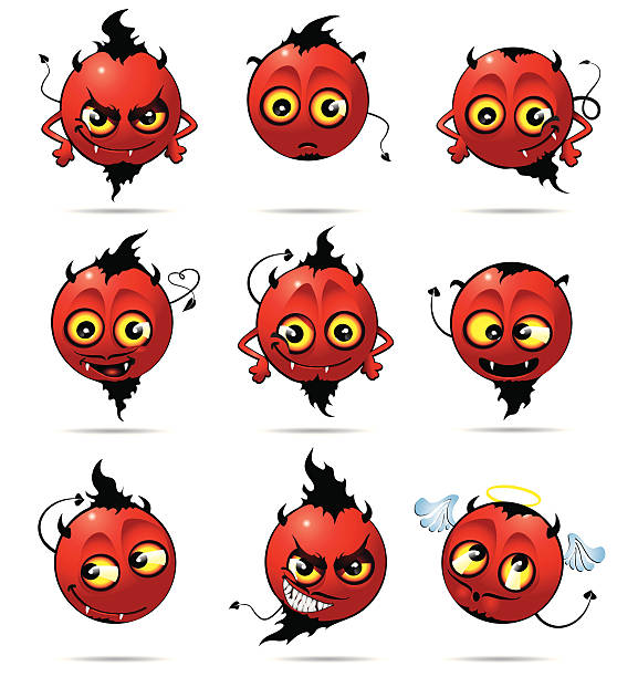 little devils find more of this cute ... remarkable hell stock illustrations