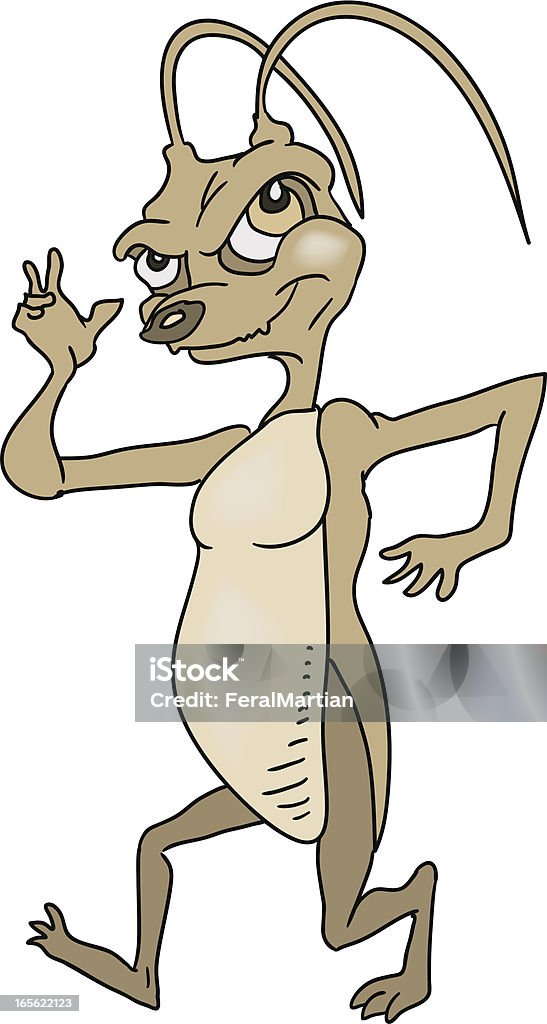 Catoon Radroach Roach Walk Stock Illustration - Download Image Now - Anthropomorphic ...