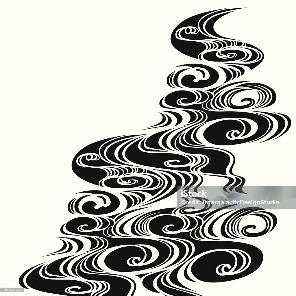 Design japonês água - Vetor de Katsushika Hokusai royalty-free