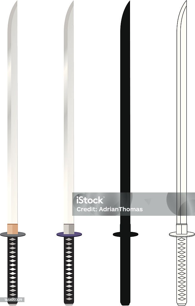 Swords - Grafika wektorowa royalty-free (Katana)