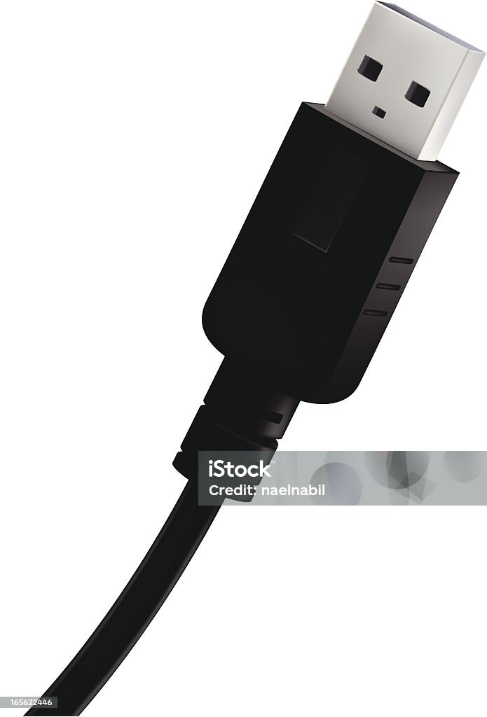 CLÉ USB - clipart vectoriel de Cartoon libre de droits