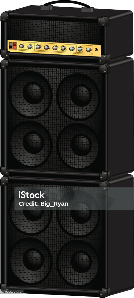 Amp Vector Guitar Amp Stock Illustration - Download Image Now - Amperage ...