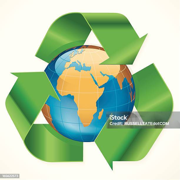 Afrika Recyclingsymbol Stock Vektor Art und mehr Bilder von Tag der Erde - Tag der Erde, Umwelt, Stadt