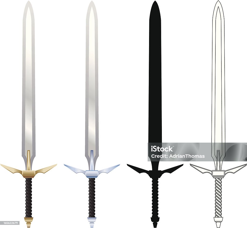 Swords - arte vettoriale royalty-free di Spada