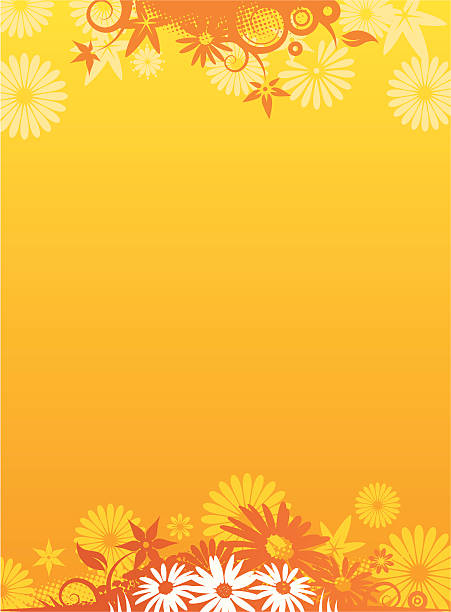 夏の花の背景 - frame flower ornamental garden beauty in nature点のイラスト素材／クリップアート素材／マンガ素材／アイコン素材