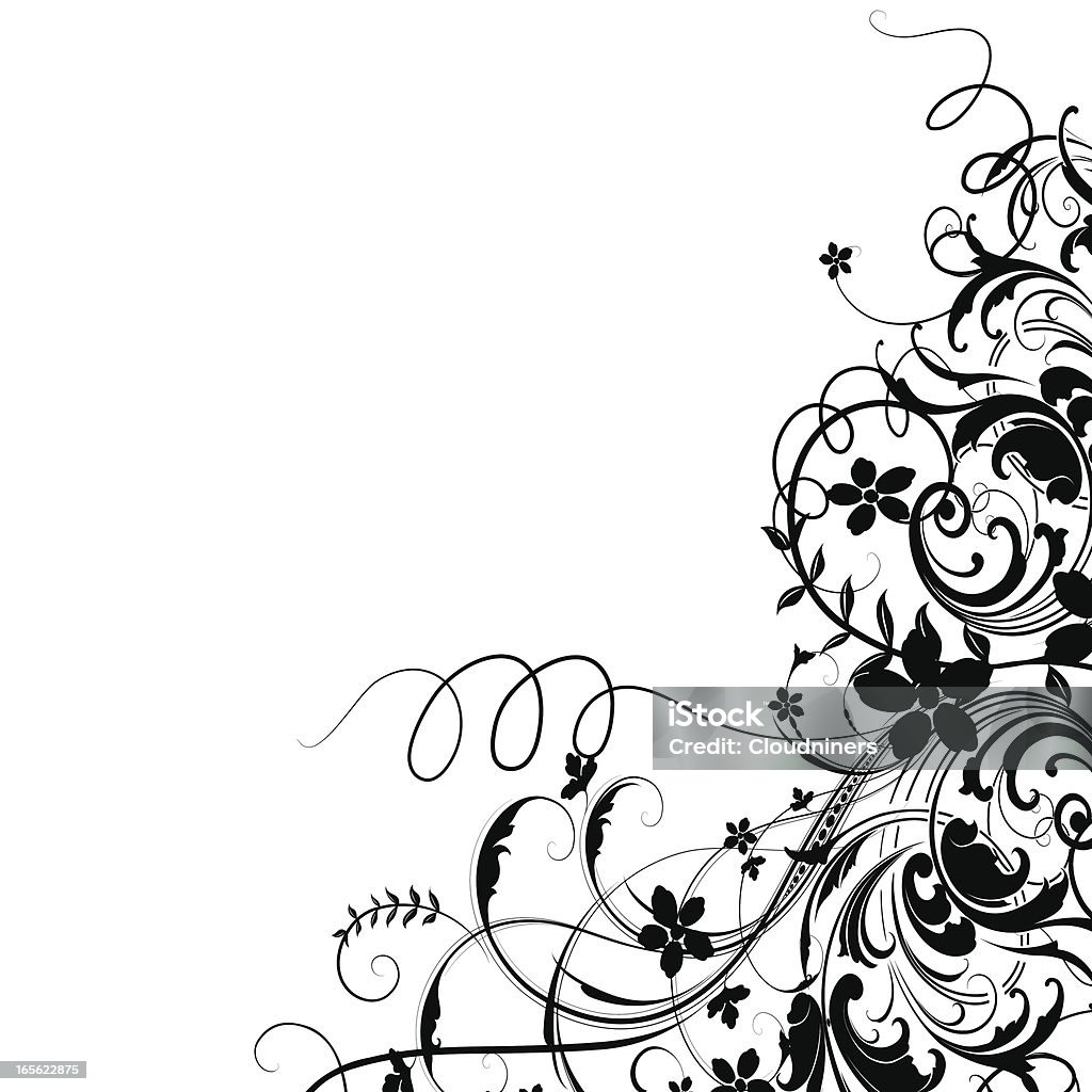 Festive arabesques d'angle - clipart vectoriel de Angle libre de droits