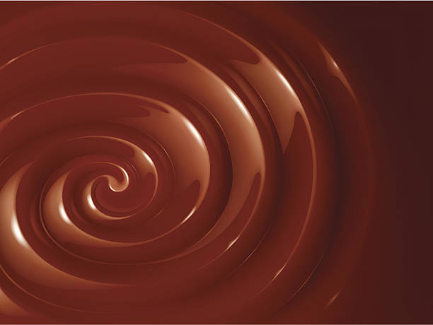 ilustrações de stock, clip art, desenhos animados e ícones de chocolate - chocolate backgrounds swirl pattern