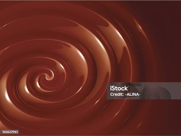 Large Swirl Of Chocolate Fondue Stock Illustration - Download Image Now - Chocolate, Backgrounds, Pattern