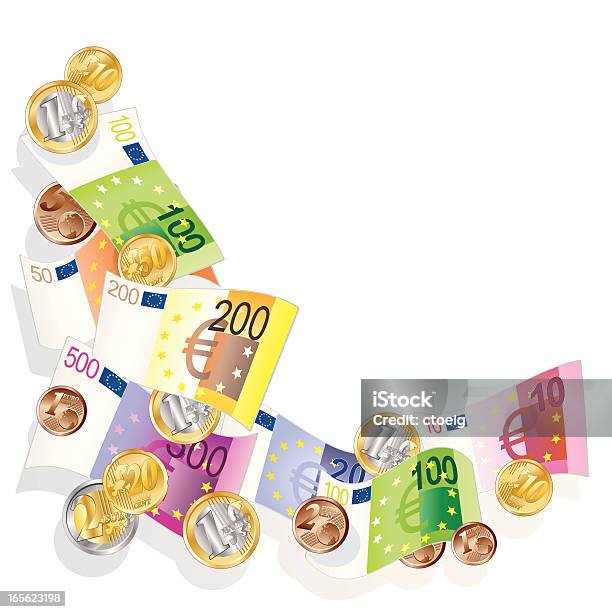 Euro Flag Stock Vektor Art und mehr Bilder von EU-Währung - EU-Währung, Euro-Symbol, Geldschein