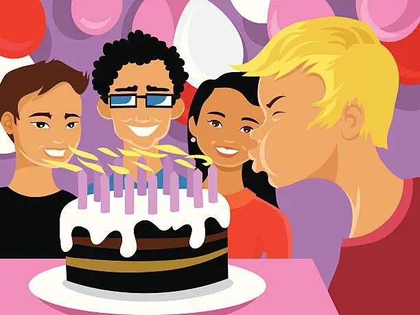 Vector illustration of Child's Birthday