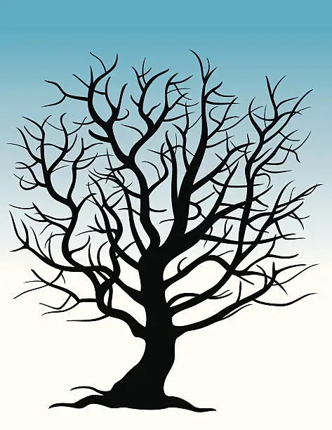 Vector illustration of Dry Tree