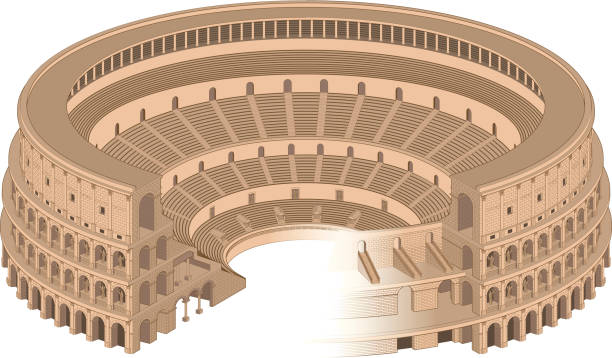 Colosseum - ilustração de arte vetorial