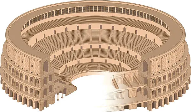 Vector illustration of Colosseum