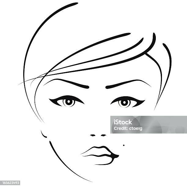 Beauty Woman Stock Illustration - Download Image Now - Women, Human Face, Eye