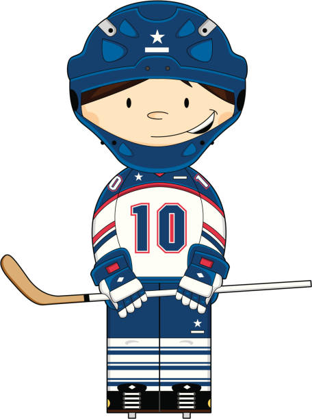 istock Cute Hockey Boy in Helmet 165623495