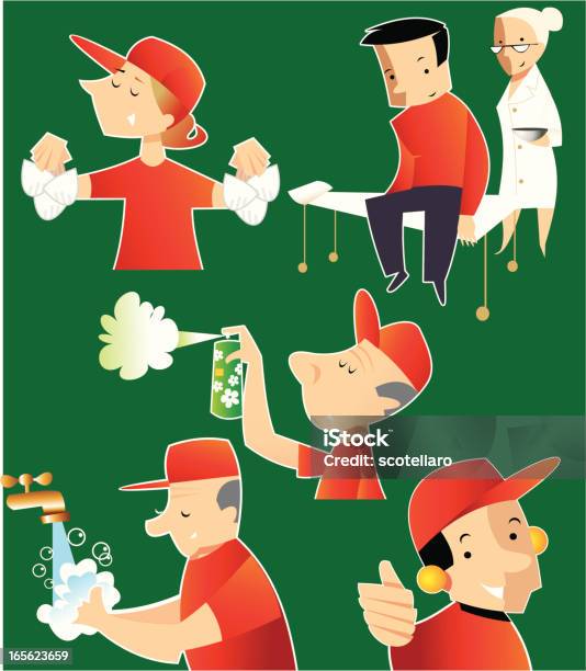 Safety Stock Illustration - Download Image Now - Aerosol Can, Beauty, Blue-collar Worker