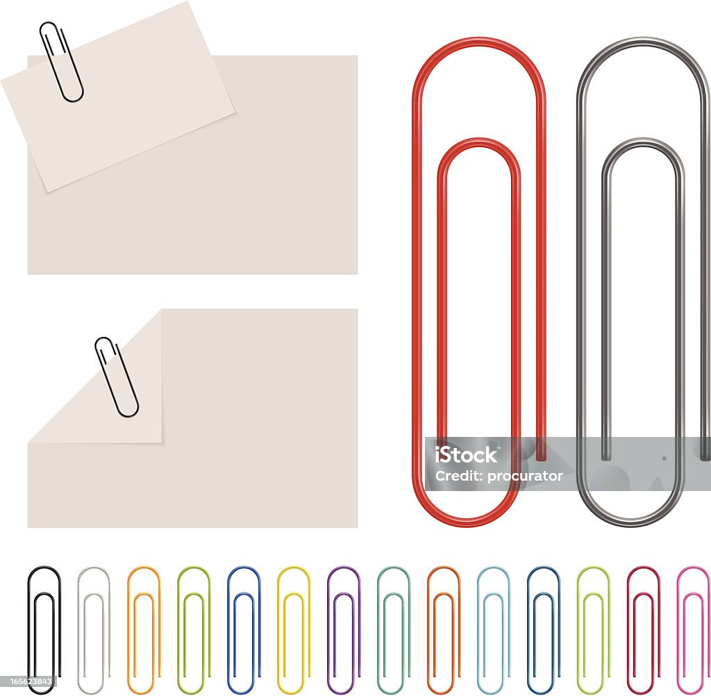 Paperclip Vector illustration of classic paperclip. Paper Clip stock vector