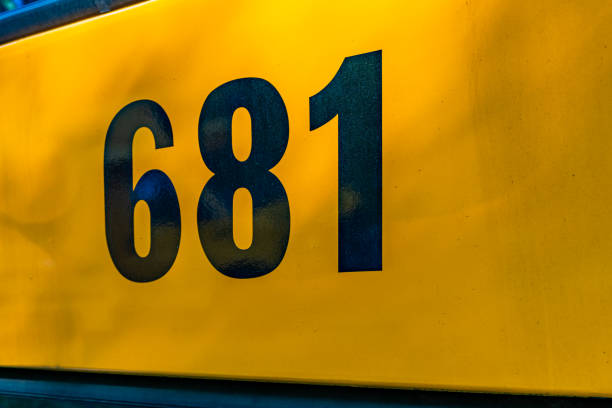 istock back of a parked yellow school bus number 681 1656241579