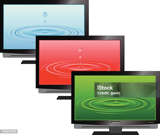 플라즈마 Tv HDTV에 대한 스톡 벡터 아트 및 기타 이미지 - HDTV, LCD, 고요한 장면