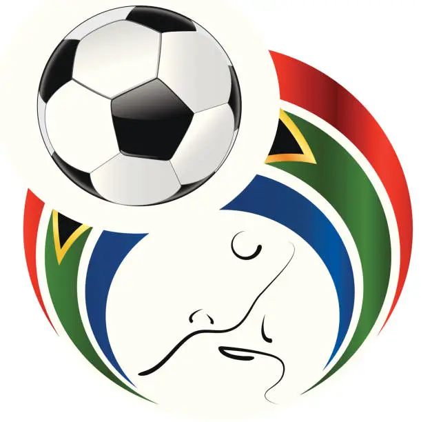 Vector illustration of Soccer Ball World Cup 2010 South Afrika