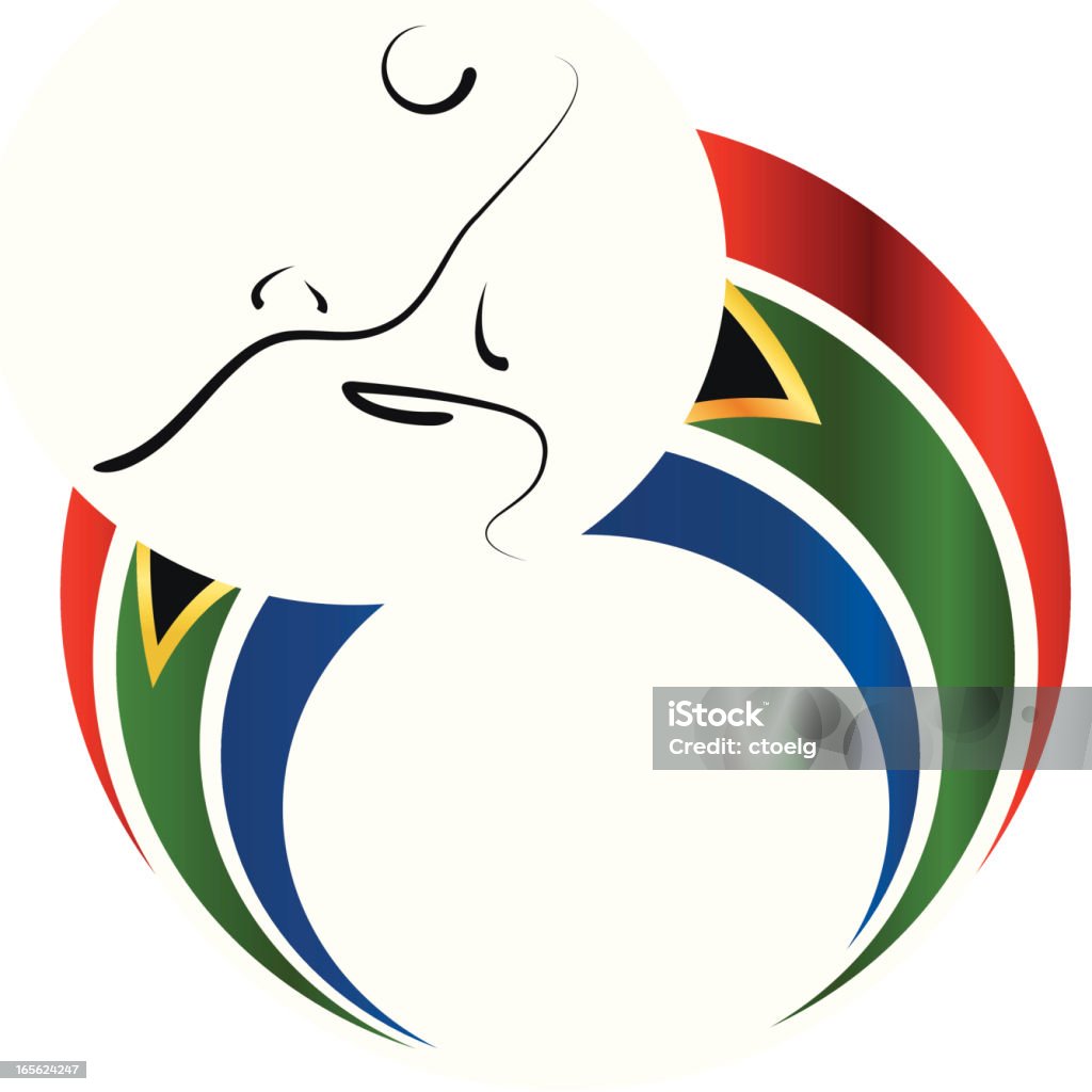 Copa mundial de fútbol 2010 Player - arte vectorial de 2000-2009 libre de derechos