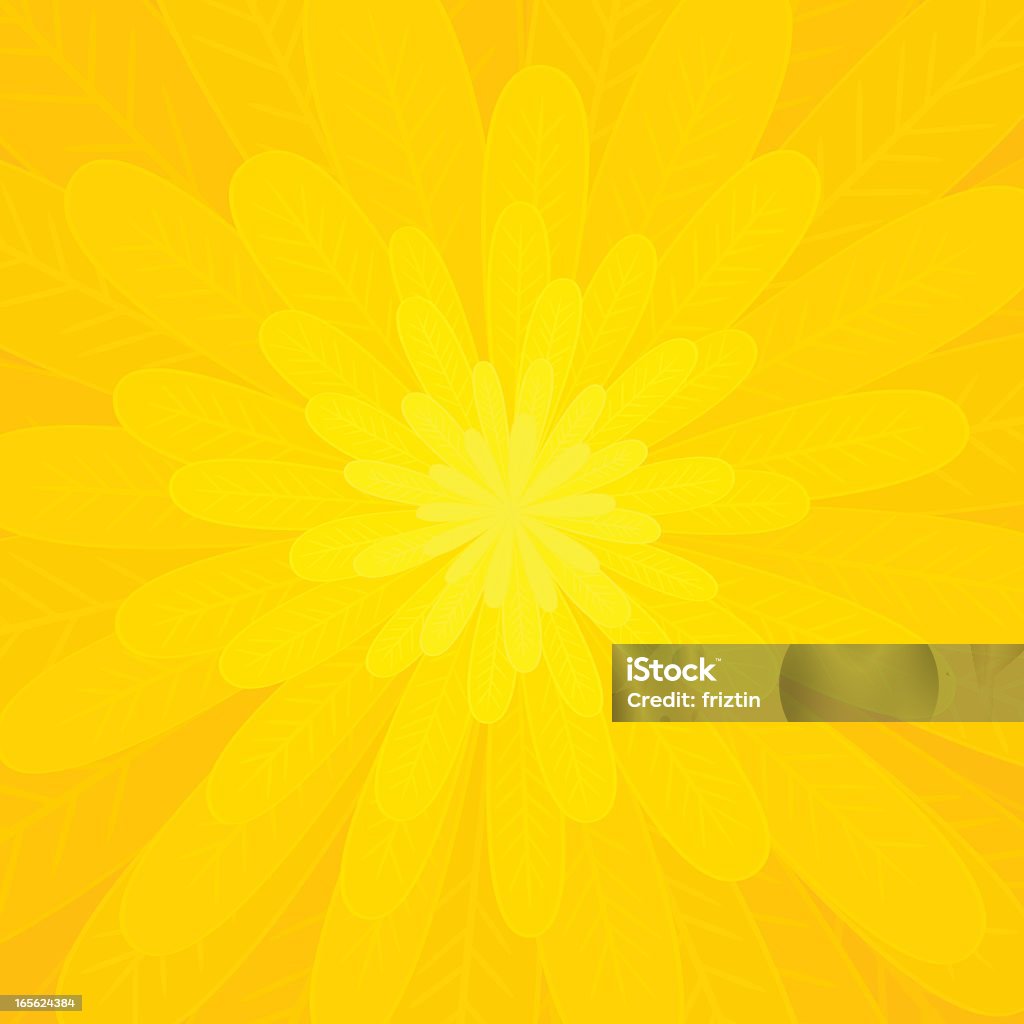Petals of a bright yellow flower Yellow flower, concentric composition. Backgrounds stock vector