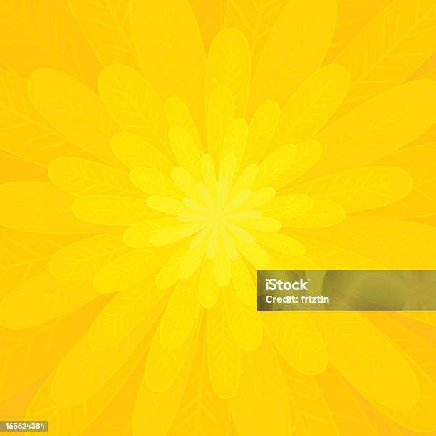 Petals Of A Bright Yellow Flower Stock Illustration - Download Image Now - Backgrounds, Springtime, Femininity