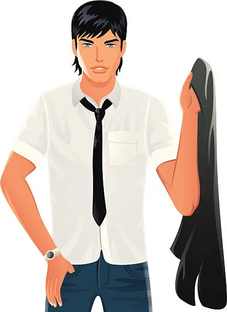 Vector illustration of Handsome Guy