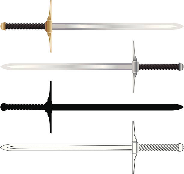 illustrazioni stock, clip art, cartoni animati e icone di tendenza di swords - sword