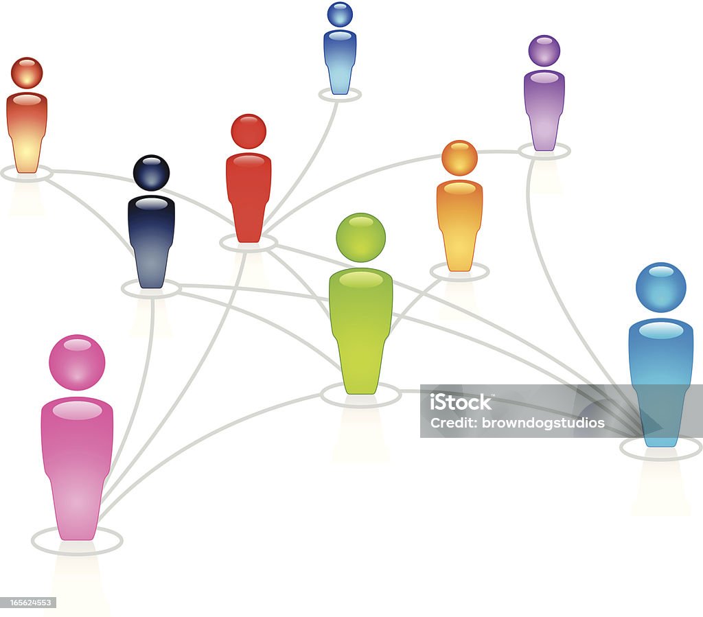 Социальные сети - Векторная графика Люди роялти-фри