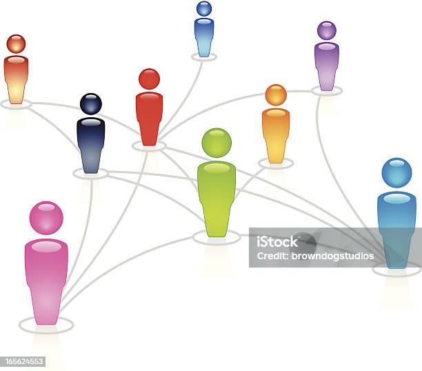Социальные Сети — стоковая векторная графика и другие изображения на тему Люди - Люди, Векторная графика, Группа людей