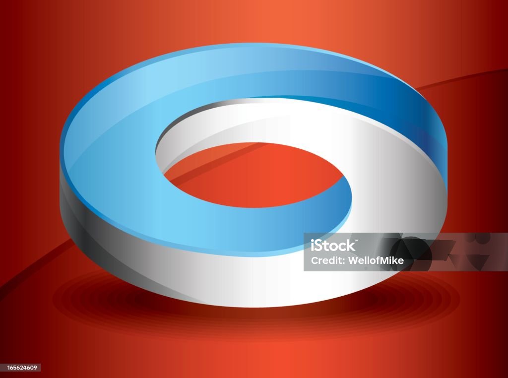 Infinity Ring A donut-style optical illusion of an "impossible" object. Optical Illusion stock vector