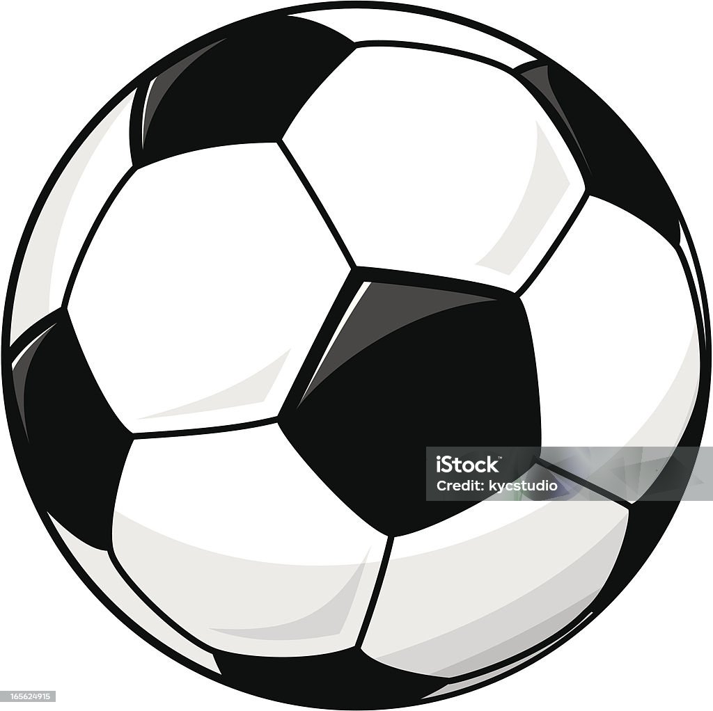 Ballon de football - clipart vectoriel de Activité de loisirs libre de droits