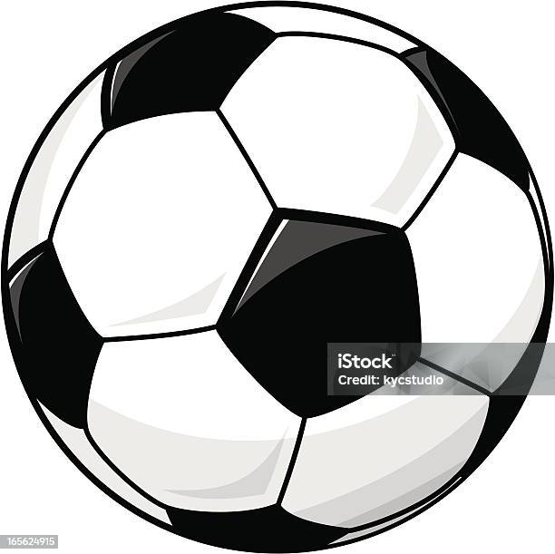 Футбольный Мяч — стоковая векторная графика и другие изображения на тему International Team Soccer - International Team Soccer, Без людей, Векторная графика