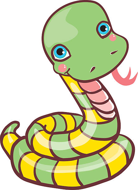 snake vector art illustration