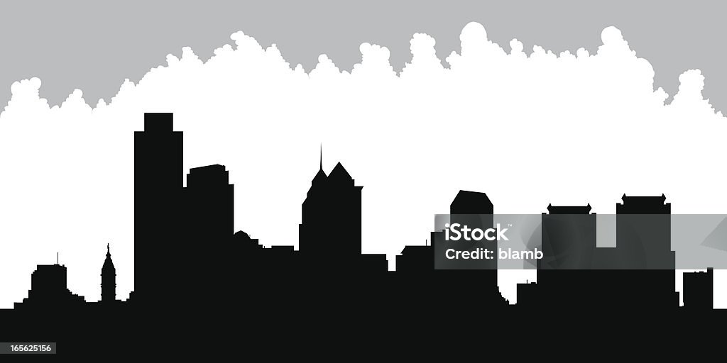 Филадельфия Город - Векторная графика Линия горизонта роялти-фри