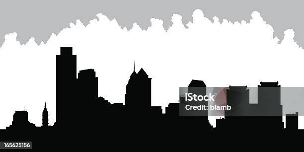 Филадельфия Город — стоковая векторная графика и другие изображения на тему Линия горизонта - Линия горизонта, США, Архитектура