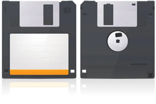 Vector illustration of Diskette