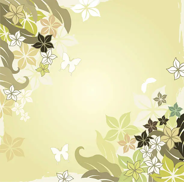 Vector illustration of Floral Graphic