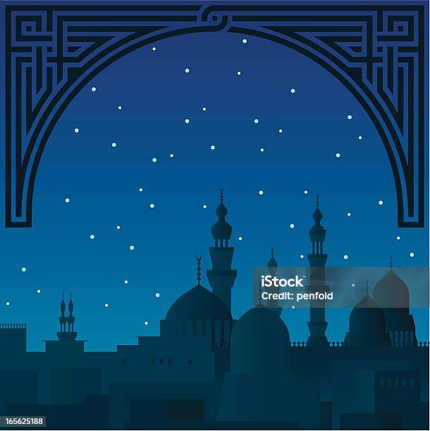 Arabian Nocy - Stockowe grafiki wektorowe i więcej obrazów Arabia - Arabia, Mieszkaniec Azji Zachodniej, Noc