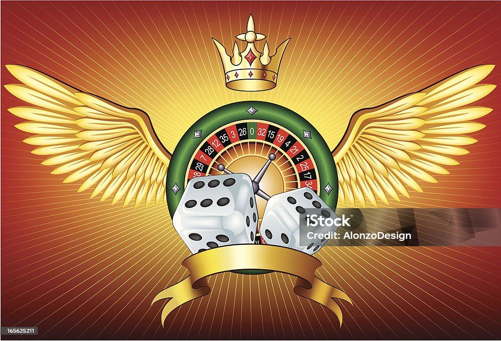 Casino emblema - Royalty-free Casino arte vetorial