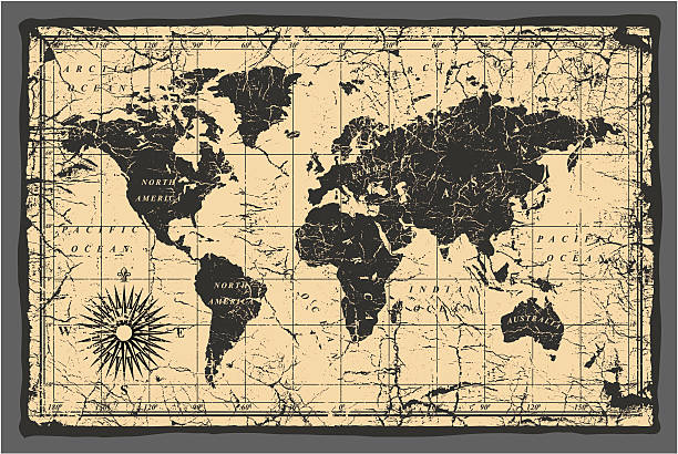 old world map old world map vintage maps stock illustrations