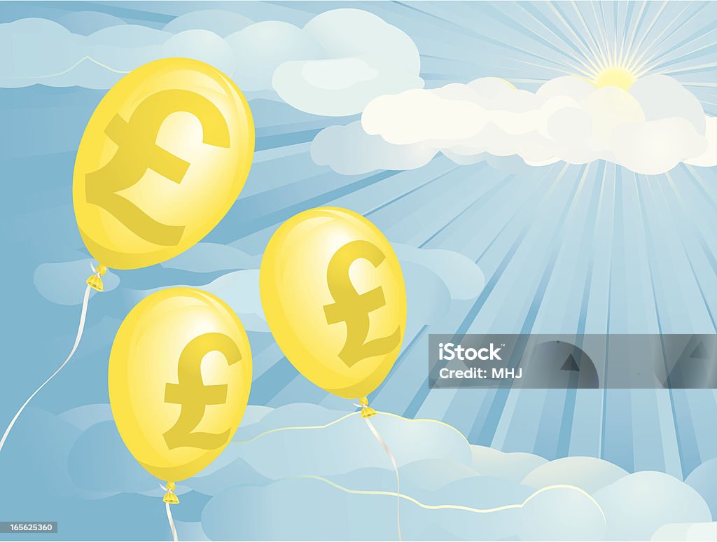 Inflation kg ballons - clipart vectoriel de Inflation libre de droits