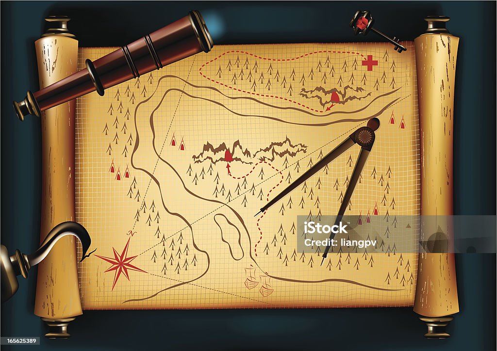 Scroll Star Map Treasure Map Scroll Tattoo