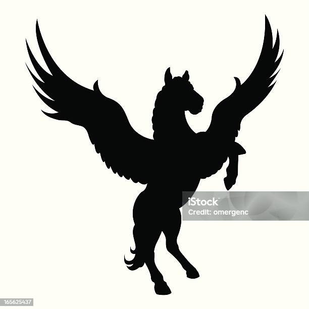 Pegasus Stock Illustration - Download Image Now - Pegasus, Horse, Rearing Up