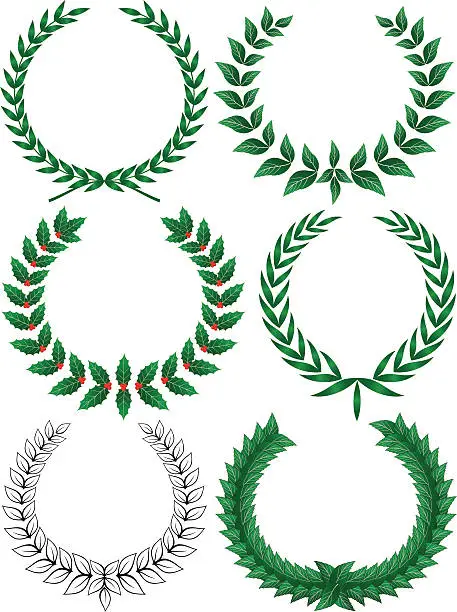 Vector illustration of Wreath