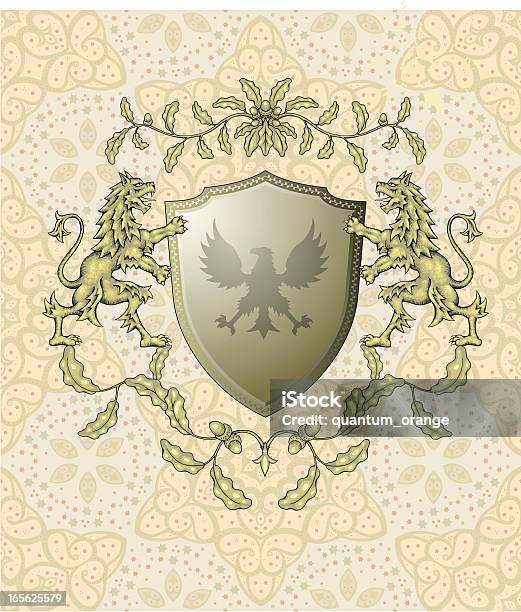 Ilustración de Apantallamiento y más Vectores Libres de Derechos de Escudo de armas - Escudo de armas, Medieval, Animal